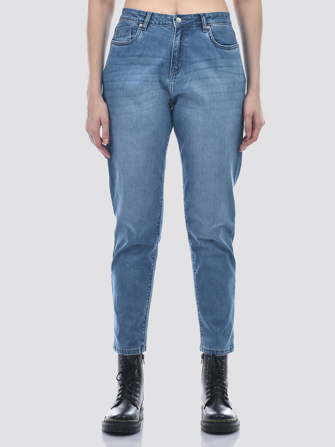 Numero Uno Women Blue Tapered Fit Sustainable Jeans
